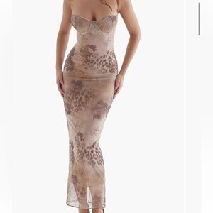 House of CB Floral Print Dress (Perfect Condition)